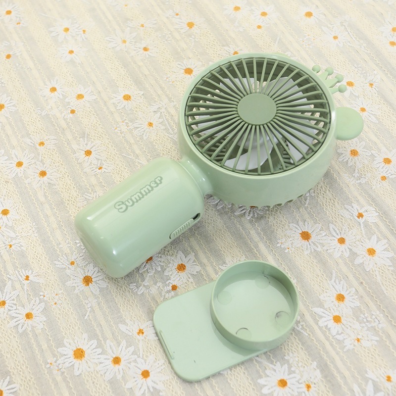 かわいいミニファン充電式ハンドヘルド小型 USB ファンポータブル学生寮ギフトファン誕生日ギフト|undefined