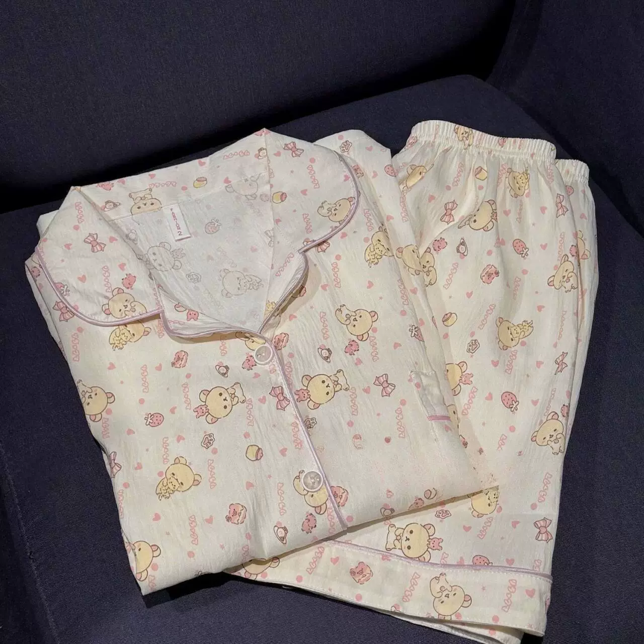 Пижамный комплект (Yunduo) с коротким рукавом и шортами, хлопок, размеры M–XXL