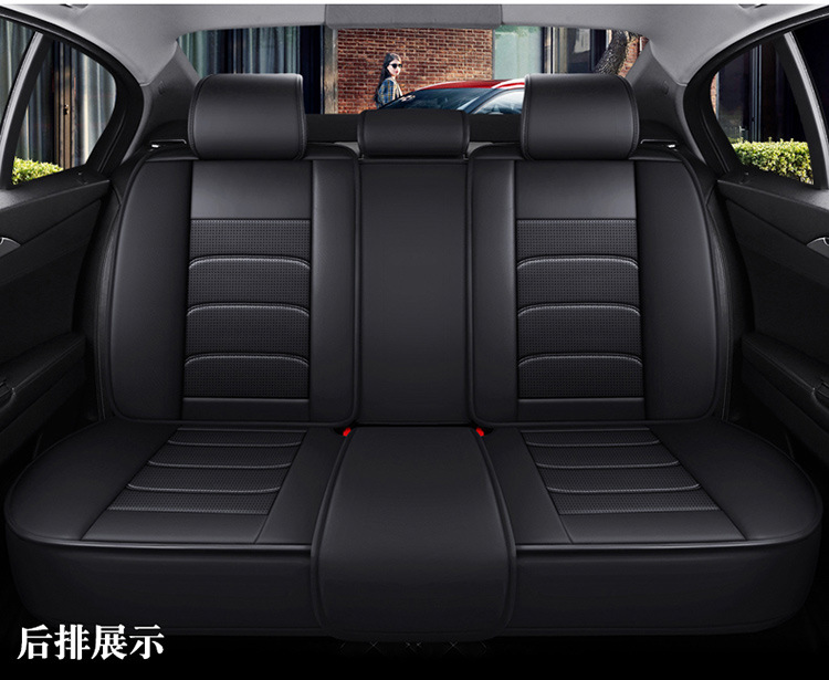 New Style Nappa Leather Car Seat Cushion with a High-End Feel, Breathable for All Seasons, Perforated Full Leather, Fully Enclosed Seat Cover, Direct Supply from the Manufacturer