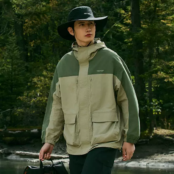 Yx-Spring/Summer Exploration Quick-Dry Stretch Jacket Men's Single-Layer Windbreaker Stretch Quick-Dry Women's Mountain-Style Loose Jacket