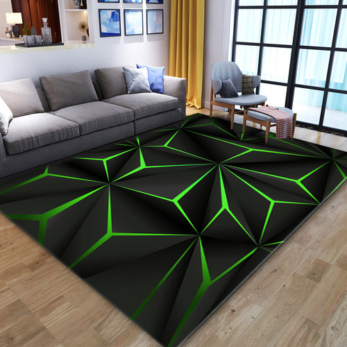 Amazon 3D Vision Living Room Carpet Floor Mat Bedroom Decoration Full Floor Mat Water-Absorbent Foreign Trade Wholesale Shipping