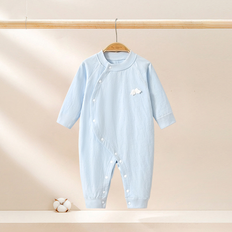 Primavera y otoño ropa recién nacida de algodón delgada ropa de escalada para niños y niñas, ropa de primavera y otoño para bebés