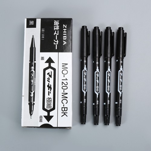 Factory direct sale oil-based dual-head marker dual-head lining pen children's painting drawing washable marker