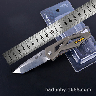 Three-edged Wooden Knife Foldableing Knife Outdoor Supplies Portable Stainless Steel Fruit Knife Express Knife 7049 100