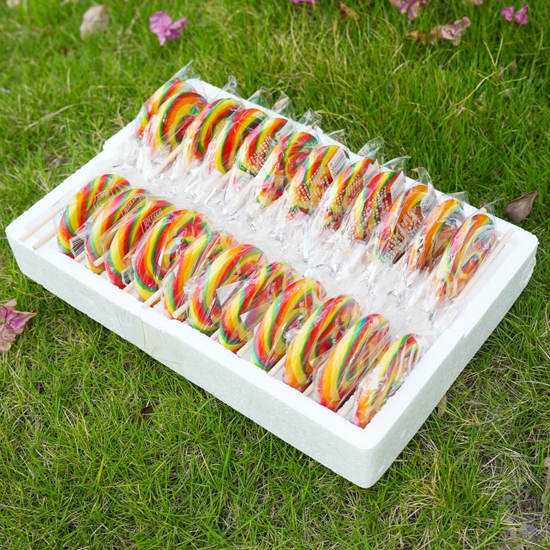 80g 무지개 롤리팝 [24 폼 박스]