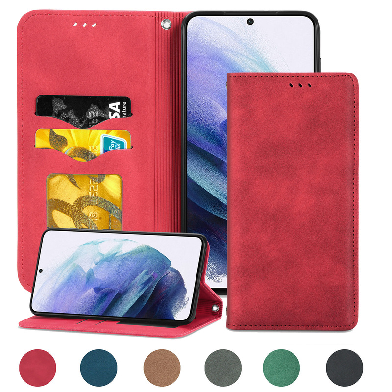 For Samsung Galaxy S21 Phone Case Flip Magnetic Card Note 20 Samsung A52 Leather Case For Samsung Galaxy S21 Phone Case Flip Magnetic Card Note 20 Samsung A52 Leather Case
