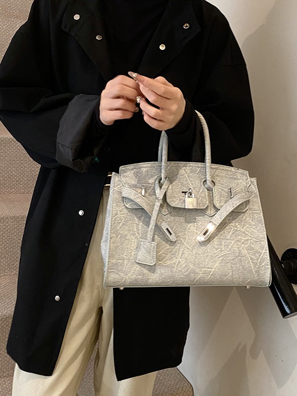 Bolso de platino simple retro ventas calientes de mujeres nuevas moda transfronterizas de alta calidad Kelly bolso de hombro de gran capacidad