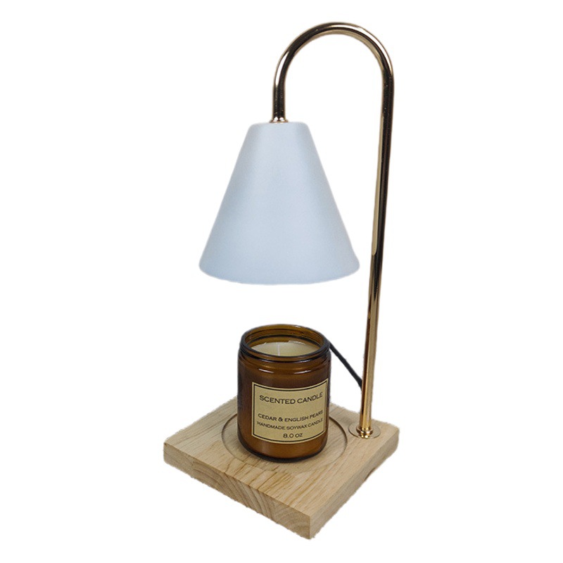 Lámpara de cera aromaterapia hogar creativo dormitorio decoración romántica lámpara de mesa decorativa ins vela lámpara de incienso sin humo