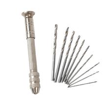 迷你打孔钻0.8-3.mm手动打孔器四头拿子核桃模型打眼工具手捻钻
