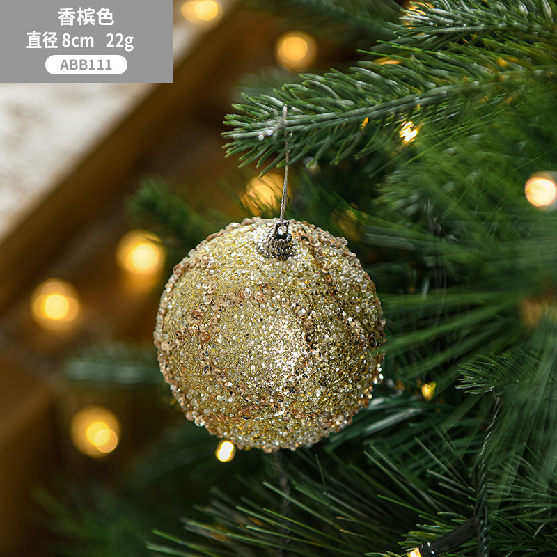 クロスボーダー 8 センチメートルフォームボールカラーボールクリスマスオーナメントクリスマスツリーペンダントアレンジメントクリエイティブイン装飾用品卸売|undefined
