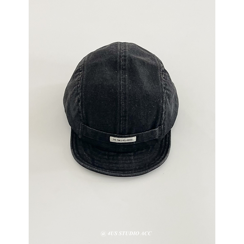 Boné de beisebol em jeans lavado estilo coreano para mulher_voghion.com