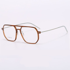 8014新款鎢鈦塑鋼眼鏡框男女日系雙梁純鈦鏡架超輕可配鏡近視框架