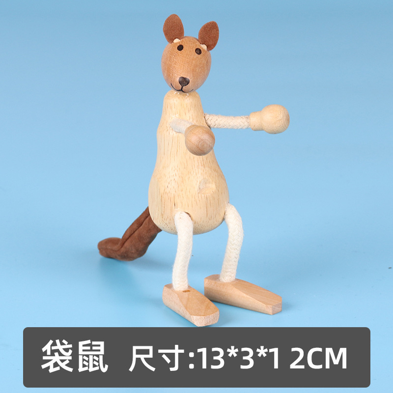 Juguetes de animales de pastizales de madera Juego de simulación para niños Muñecas de madera Granja forestal Juguetes de animales pequeños al por mayor