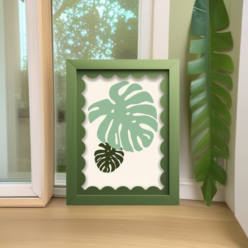 Nordic Style Niche Entryway Decorative Photo Frame, Wavy Cardboard Photo Frame for Wall Hanging and Tabletop Use, Picture Frame Manufacturer Wholesale