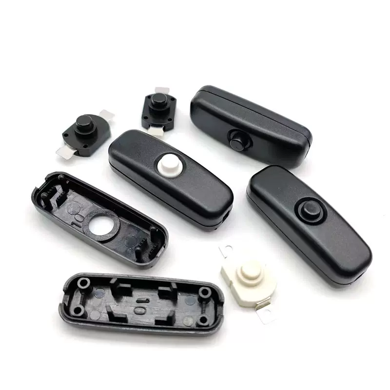 501台灯开关软线床头DC线上开关USB塑料壳夜灯开关1217按钮开关