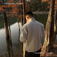 アメリカ式立襟ファスナー衛衣500g重ポンド立襟ジャケット男性コート春黒上着灰色耐摩耗綿