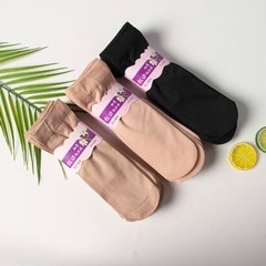 松口钢丝袜短丝袜加厚丝袜女袜子天鹅绒短袜春夏款中筒耐磨防勾丝