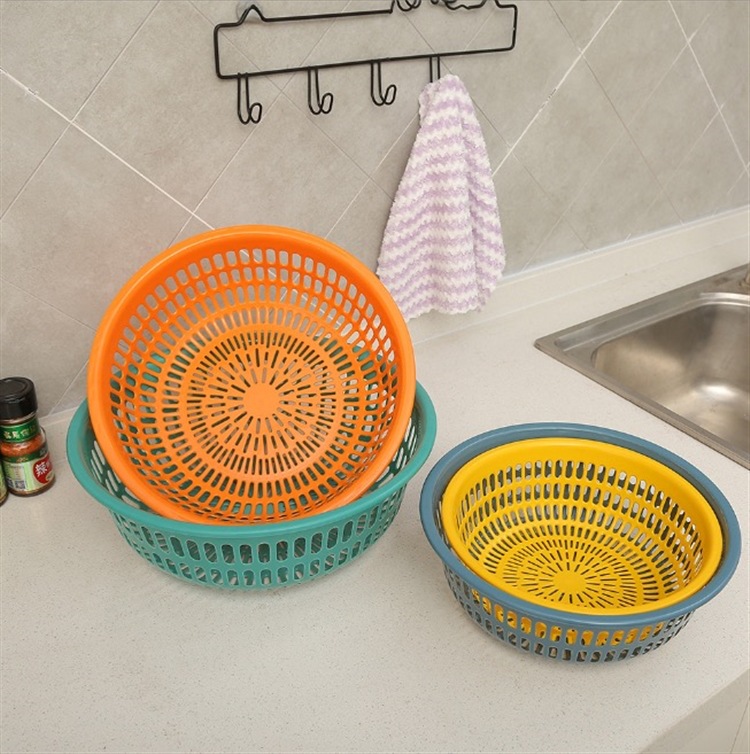 2 tipos de tamiz de arroz, canastas de cocina, lavabo de drenaje, lavabo de plástico, lavabo de frutas, canastas de almacenamiento, vajilla, canastas de lavabo