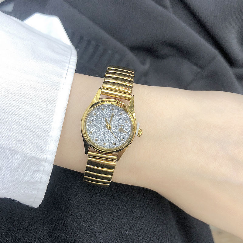 Quartz Movement Retro Solid Color Buckle Quartz Watch