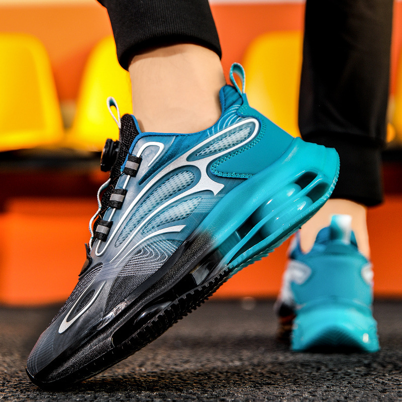 Zapatos de hombre otoño deportes transpirables zapatillas de fondo suave absorción de choque botón giratorio nuevo Putian zapatos casuales al aire libre zapatos de moda