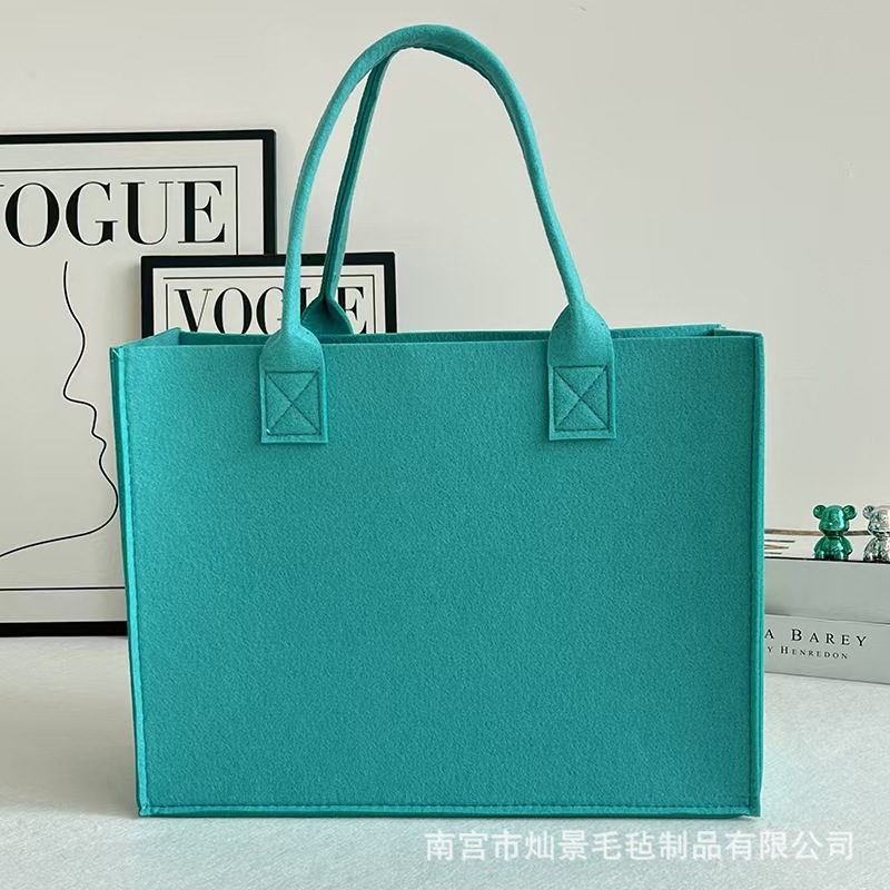 フェルトバッグハンドバッグカスタムロゴ収納ギフトバッグショッピングバッグ大容量ハンドショルダートートバッグカスタム|undefined