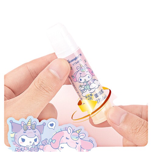 Sanrio Unicorn Solid Glue Cartoon Anime Peripheral High-Looking Hand Account DIY Students Use as Hand Account Glue Stick