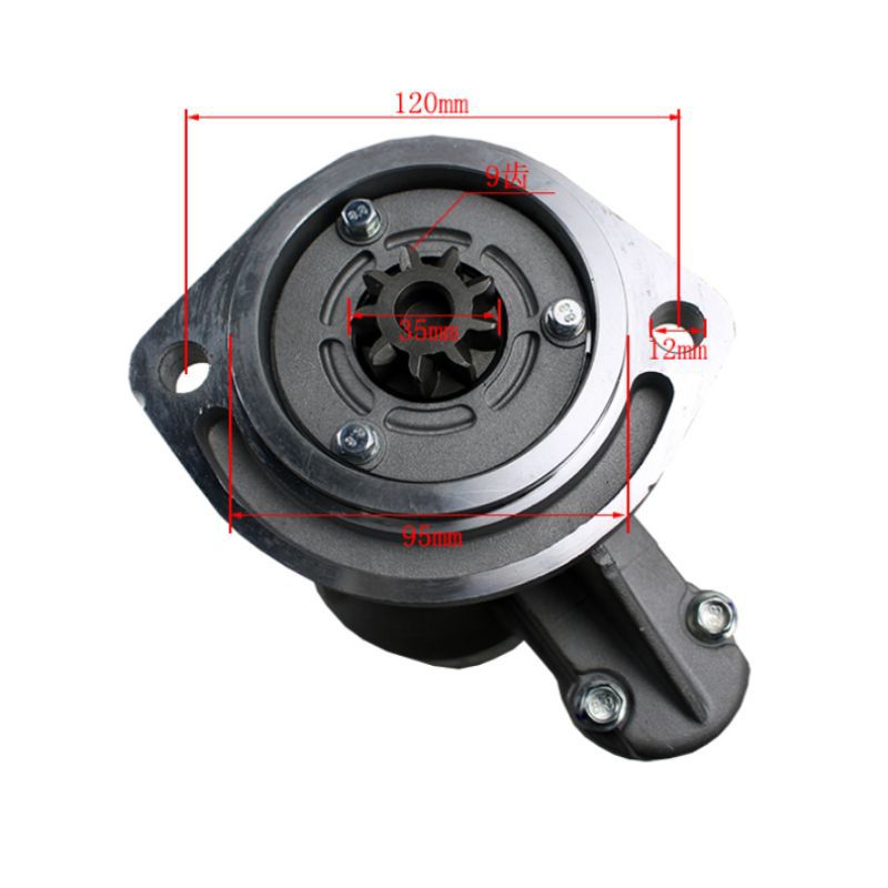 Motor de arranque de carretilla elevadora QDJ1338 motor de desaceleración 9 dientes 12V adecuado para Daichai CA498 horquilla colgante 3T