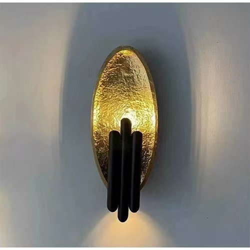 lámpara de pared diseñador de lámpara de cabecera diseño de TV pasillo fondo de pared de resina creativo dormitorio fondo de sala de estar