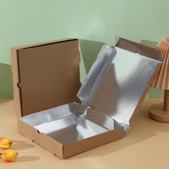 ピザボックス卸売7 8 9 12inch使い捨て商業用折りたたみアルミホイル断熱外国貿易輸出包装メーカー