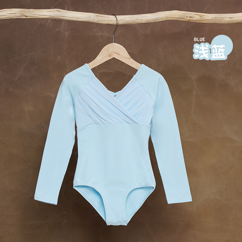 Ropa de baile para niños, primavera y otoño, temperamento de manga larga, ropa de entrenamiento para niñas, danza china, ballet, ropa de gimnasia, ropa de baile
