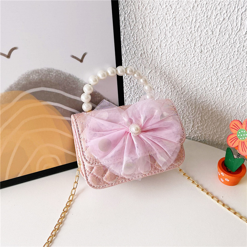 Niños Aisha princesa bolso de dibujos animados estilo coreano flash oro hombro mensajero bolsa chica Chanel estilo lindo bolsa