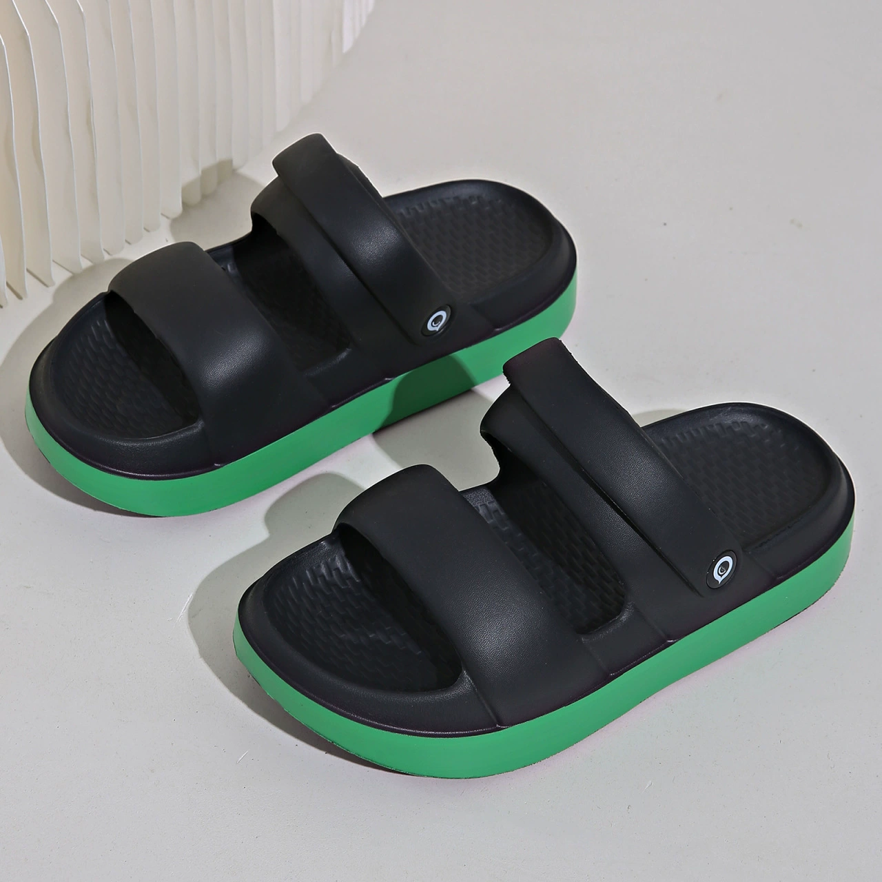 Женские сандалии на толстой подошве 4,0, дышащая пляжная обувь без шнуровки с открытым носком, летние уличные Нескользящие повышенные сандалии, садовая обувь