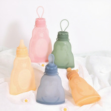 新品硅胶储奶袋母乳保鲜便携可重复使用人奶冷冻储存米糊袋300ml