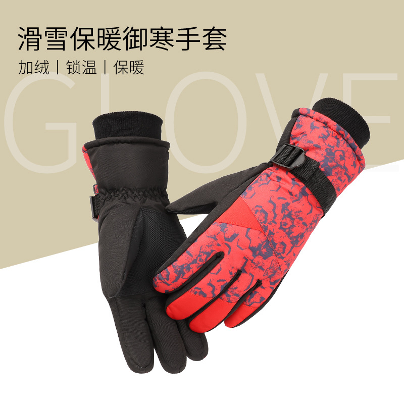Guantes cálidos de invierno para hombres a prueba de viento a prueba de frío impermeable antideslizante pantalla táctil nuevo forro polar al aire libre ciclismo guantes de esquí