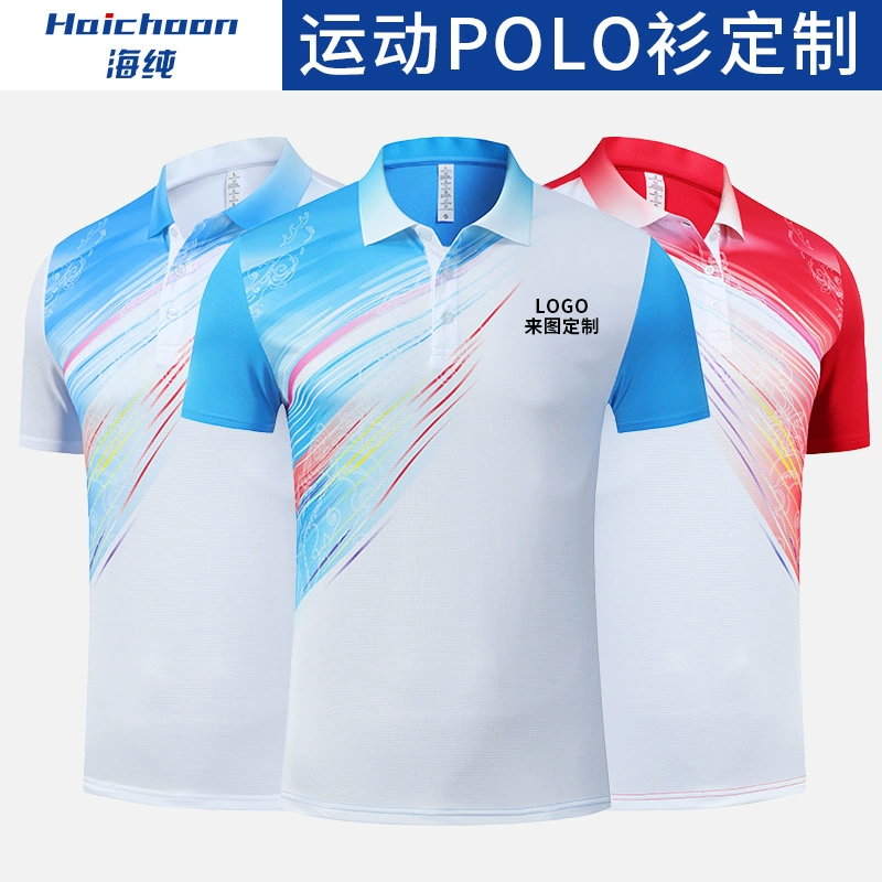 Быстрая сухая рубашка поло на заказ спортивная одежда фитнес-тренировка настольный теннис бадминтон для мужчин и женщин с логотипом