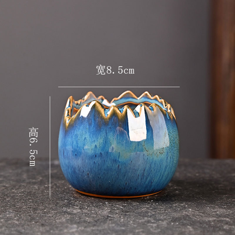 Maceta carnosa Galaxy, balcón doméstico de cerámica, junio, nieve, plantas verdes, bonsai, gres, lavabo de cerámica con control de raíces pequeñas, liquidación