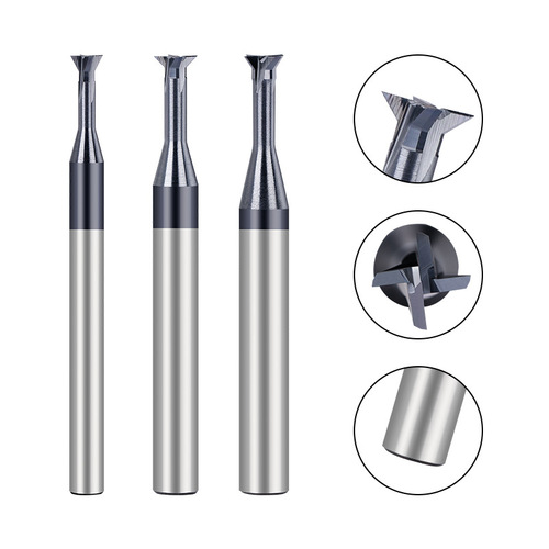 Cross-border new tungsten steel dovetail milling cutter end mill metal processing milling cutter wholesale
