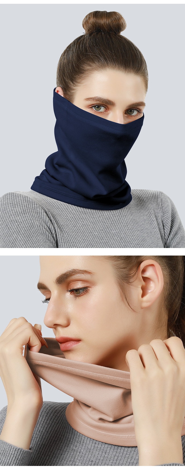 Unisex Gender Simple Style Style Unisex Simple Style Solid Color Dralon Winter Scarves