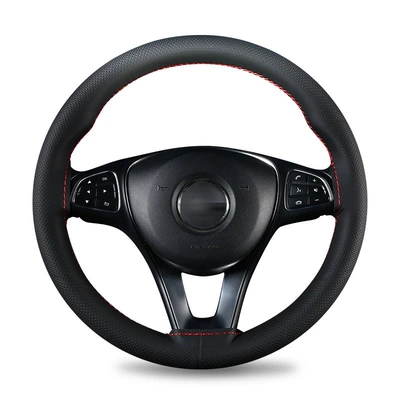 Steering wheel cover – new four-sided elastic leather cover