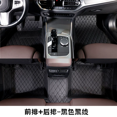Mats Suitable for Audi A1, Modelə uyğun ayaqaltı - suitable-for-2012-2018-audi-a1-two-door-black-black-line