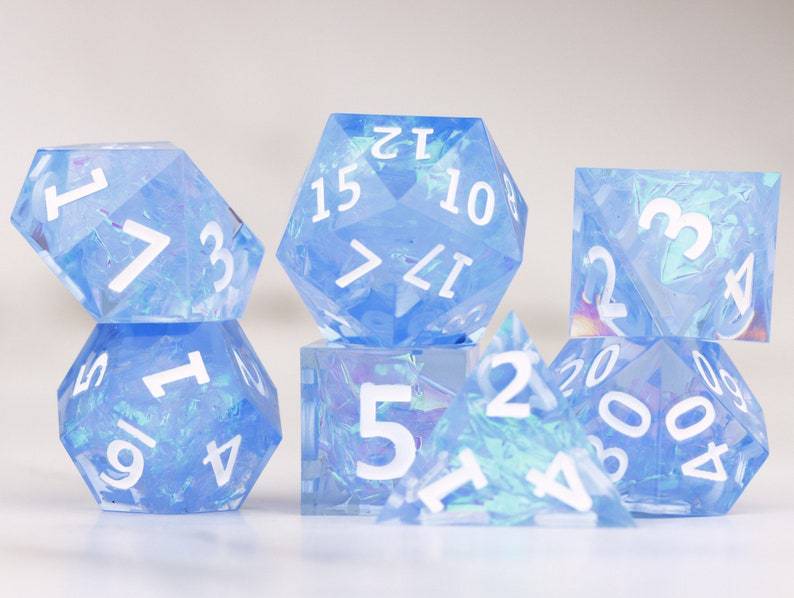 Resina de ángulo agudo DADOS COC corriendo grupo Cthulu DND Dragon y Dungeon juego de mesa TRPG poliédrico DADOS