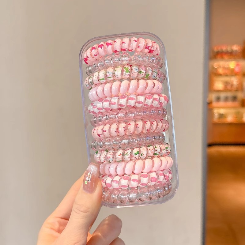 Línea telefónica anillo para el cabello femenino 2025 nueva cuerda para la cabeza sin costuras banda de goma elástica de alta calidad tocado de cuerda para el cabello coreano