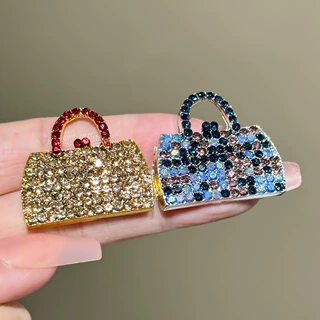 新款欧美时尚复古小包手提包胸针高级感小众别针胸花衣服配饰饰品