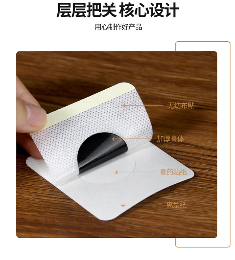 Qichun Mugwort Sanfu Acupoint Patch Herbal Moxa Wellness Patch 30 Patches Per Box specifications