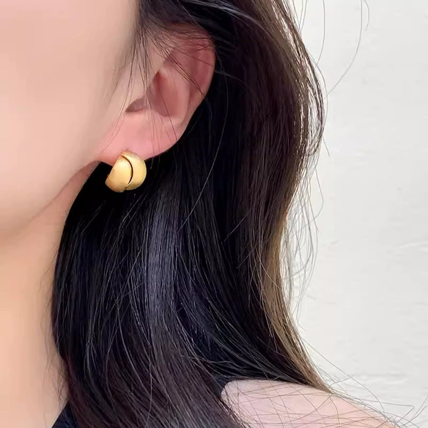 Rita metal staggered earrings -A1783 gold