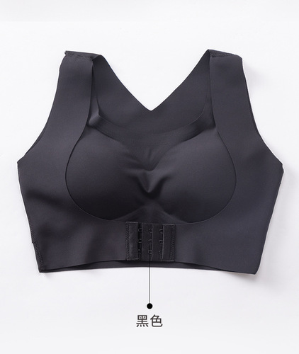 Corrective underwear 2-in-1 breathable students' hunchback correction push-up bra without rims for women