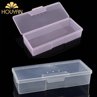 Manicure Tools and Jewelry Box Storage Box Taobao Nail Tool Set Hardened Thickeneded Plastic Box Flip Lid Buckle