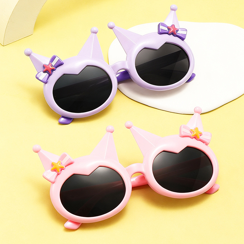 Gafas de Sol Infantiles de Dibujos Animados de Plástico y AC con Protección UV400 para Protección Solar y Viajes