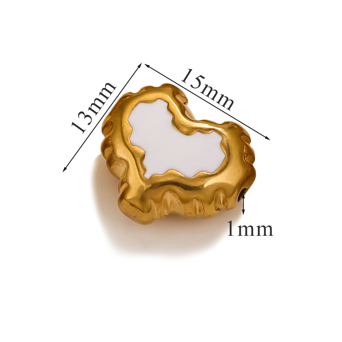 Acero inoxidable goteo de aceite gran agujero dibujos animados cuentas de acero de titanio cuentas espaciadoras accesorios lindos joyas de pulsera DIY accesorios