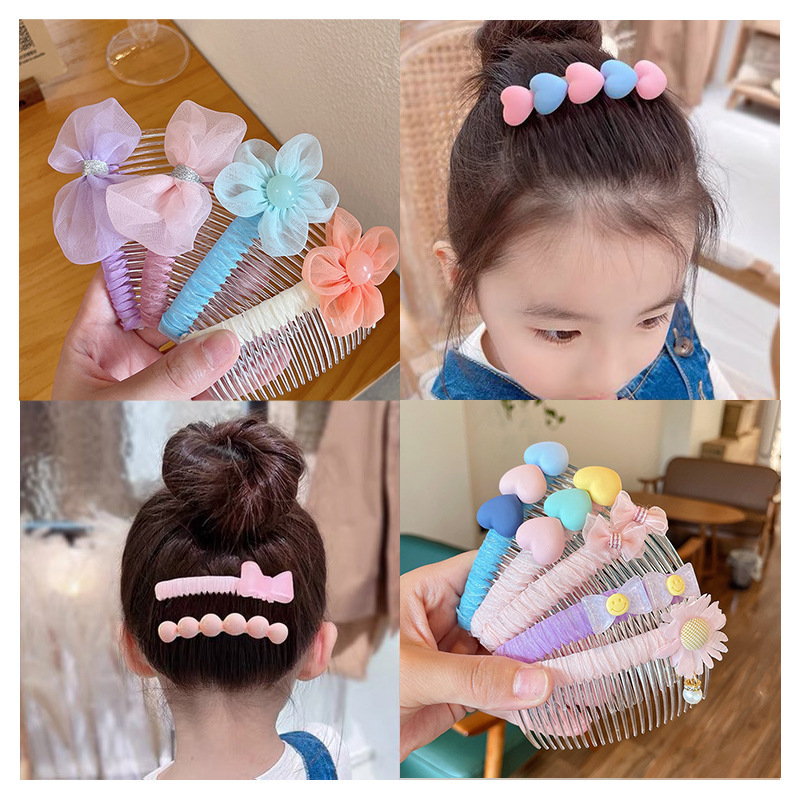 碎發神器女兒童髮夾插梳女童卡通發卡頭飾小女孩劉海整理碎發梳